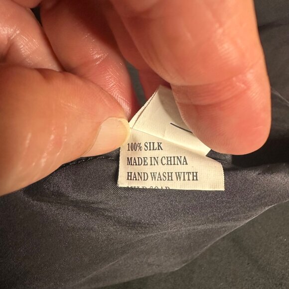 Asian Image Silk Kaftan Buddha Dress One Size Up to XL Loungewear India RARE Zen - Picture 13 of 14